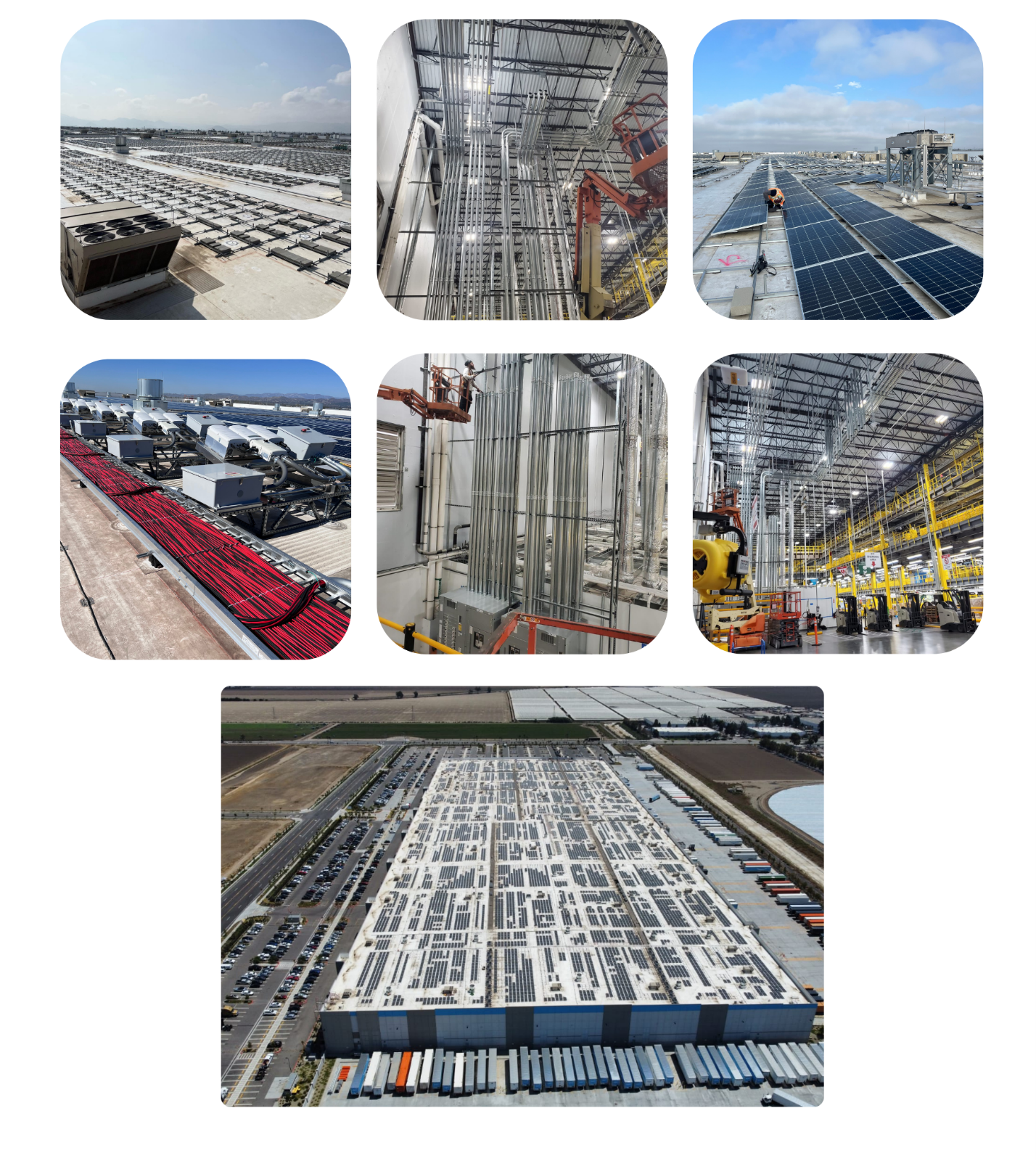 A collage of several images of a factory

Description automatically generated