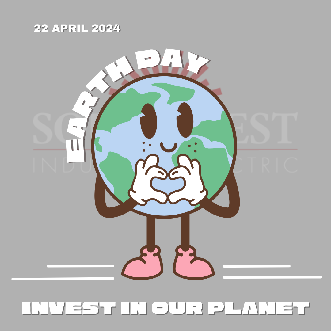 A cartoon earth with hands in front of it

Description automatically generated
