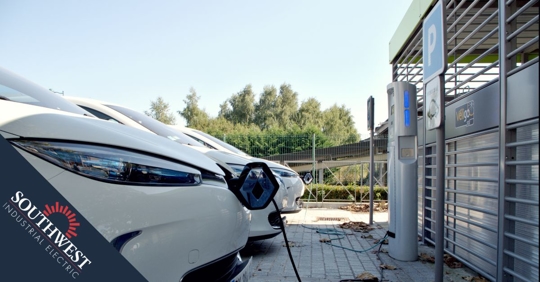 EV charging in commercial garage