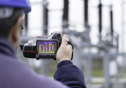 infrared thermal scan of electrical substation