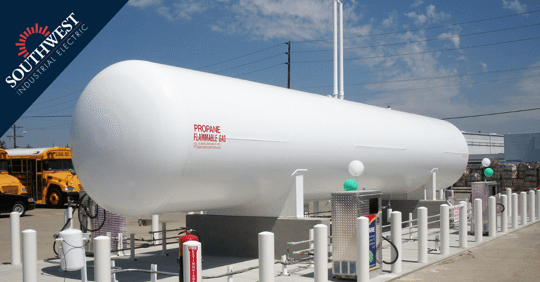 a tank full of hazardous material